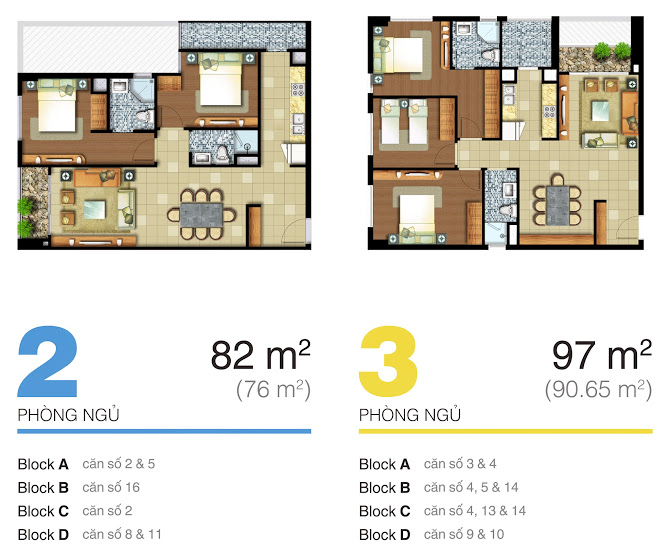 Thiết kế căn hộ 97m2