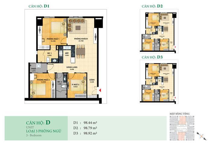 Thiết kế căn hộ D3