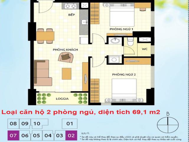 Thiết kế căn hộ 02, 07