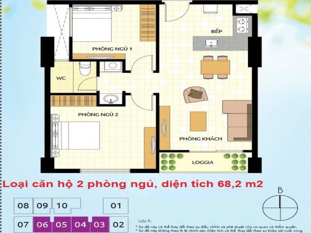 Thiết kế căn hộ 03, 04, 05, 06
