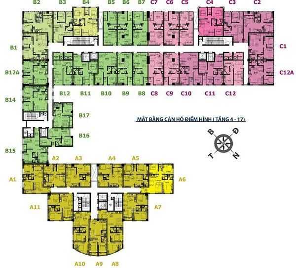 Mặt bằng tầng điển hình