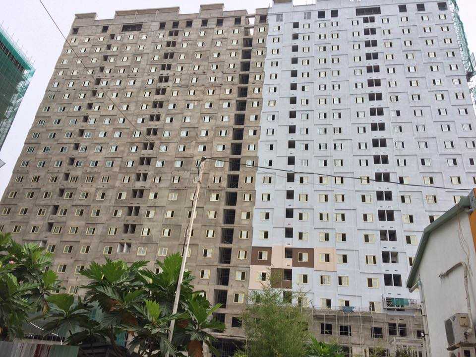 Block A3 đang hoàn thiện và Block A1 cũng đã lên tầng 15.