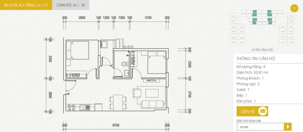 Thiết kế căn hộ 16