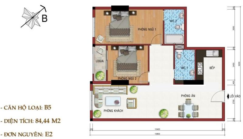 Thiết kế căn hộ B5