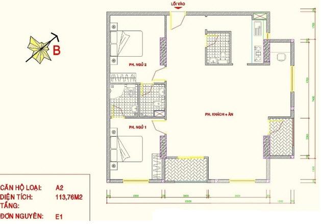 Thiết kế căn hộ A2