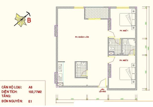 Thiết kế căn hộ A8