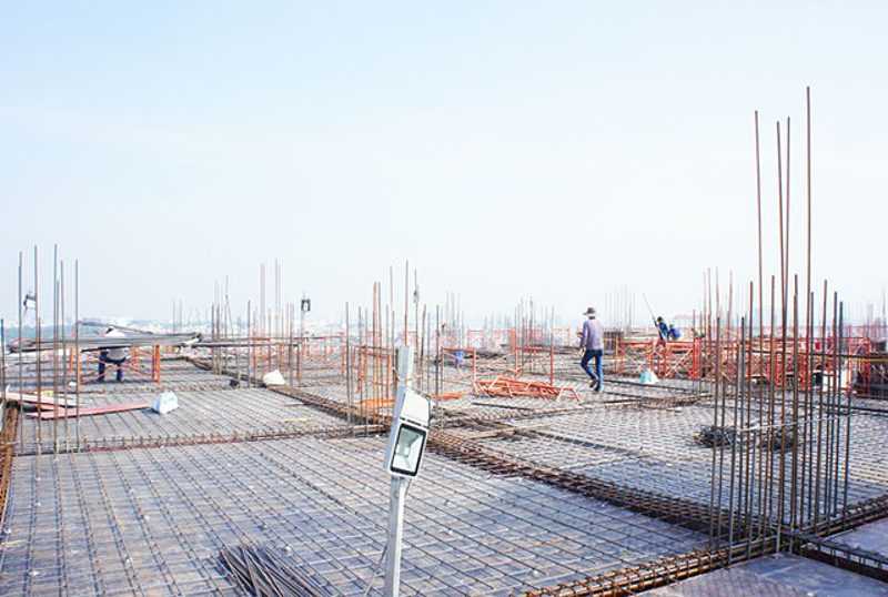 Dự án chuẩn bị đổ bê tông sàn tầng 17