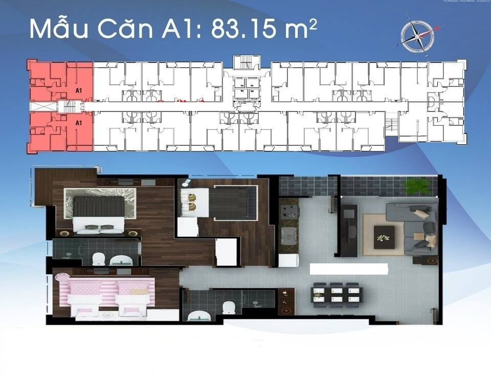 Thiết kế căn hộ A1