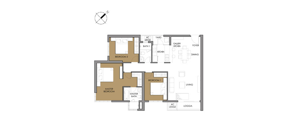 Thiết kế căn hộ 3A-01