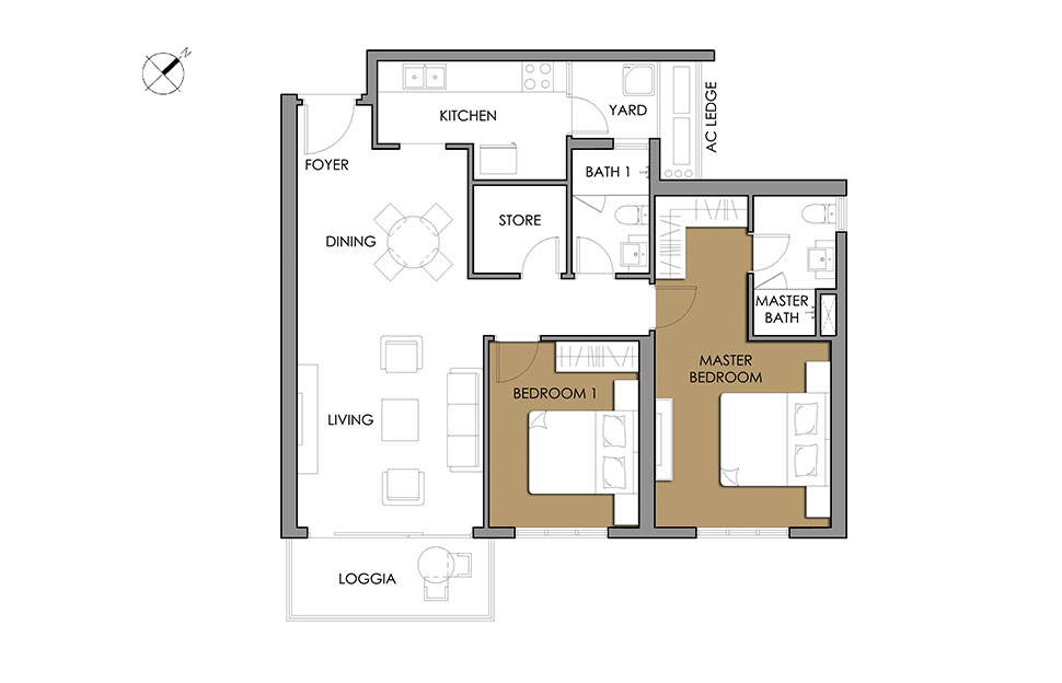 Thiết kế căn hộ 3A-06