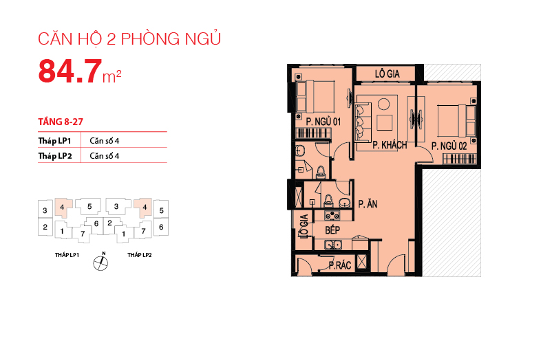 Thiết kế căn hộ 04-LP1, 04-LP2