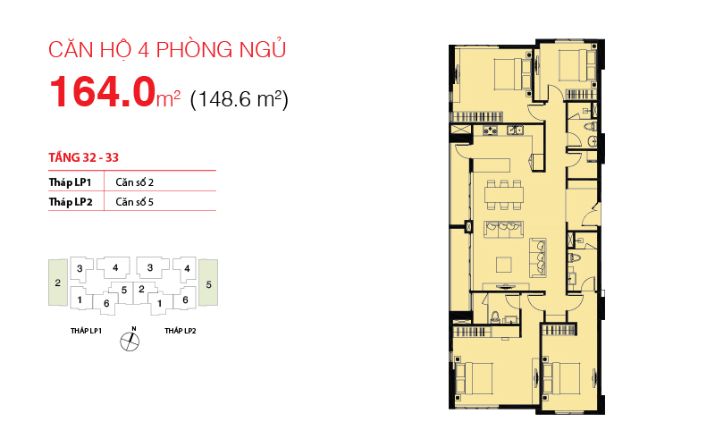 Thiết kế căn hộ 02-LP1, 05-LP2