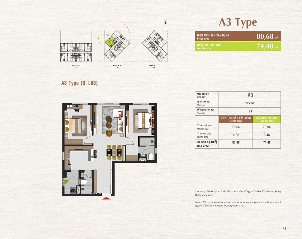 Thiết kế căn hộ A3