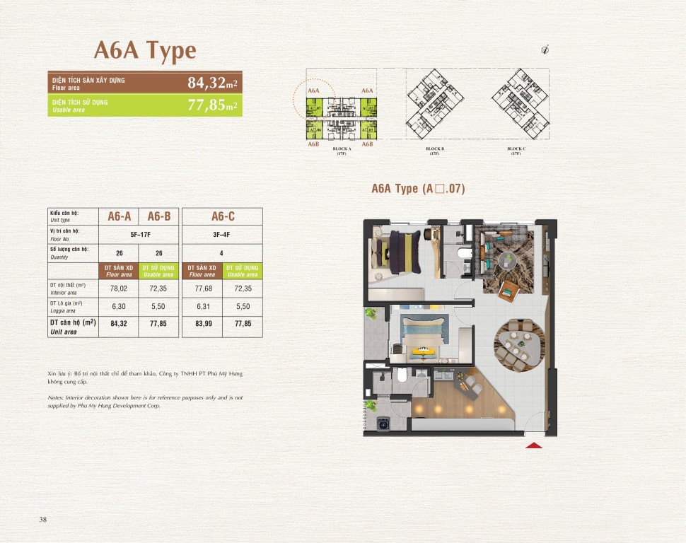Thiết kế căn hộ A6a