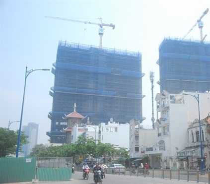 Dự án đang thi công đến tầng 26