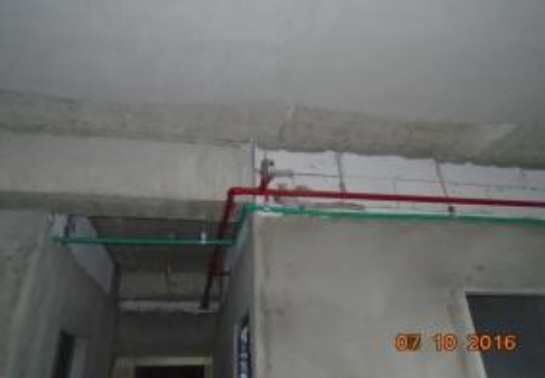 Tô tường căn hộ tầng 14