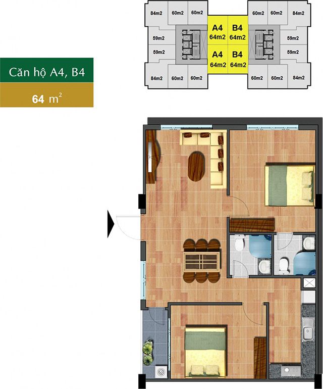 Thiết kế căn hộ A4