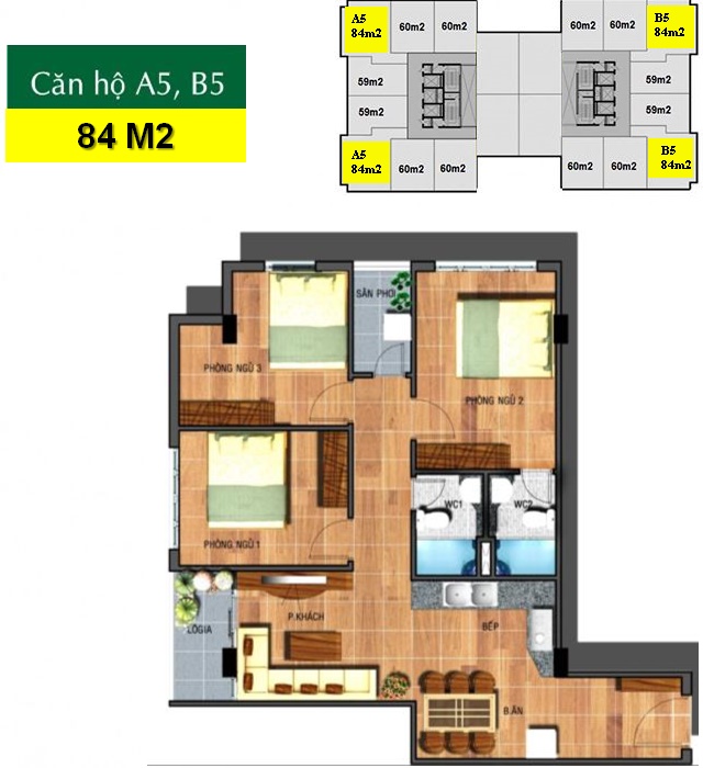 Thiết kế căn hộ B5