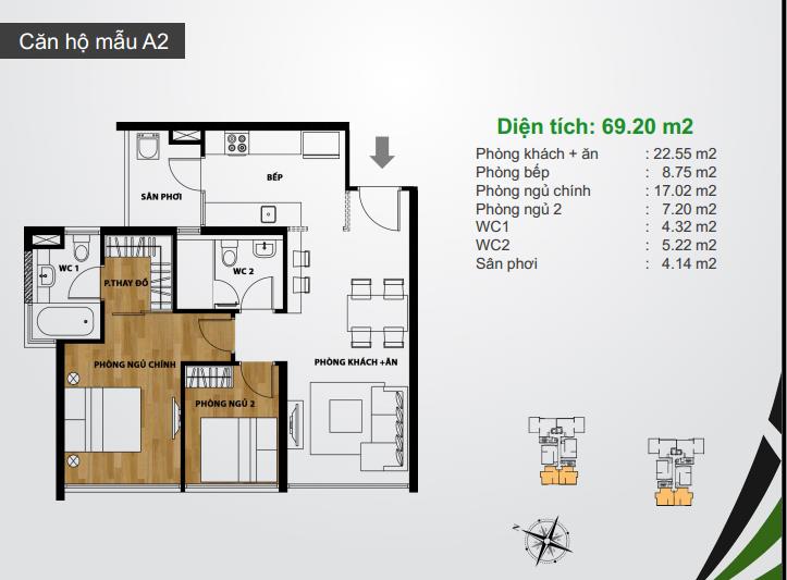 Thiết kế căn hộ A2