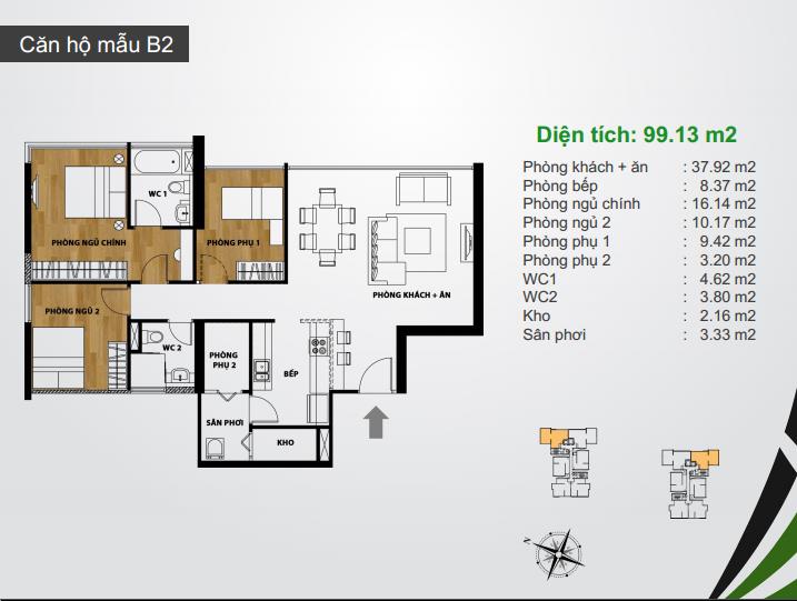 Thiết kế căn hộ B2