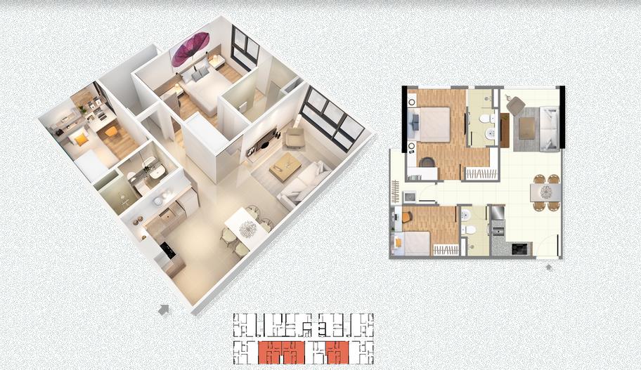 Thiết kế căn hộ B2