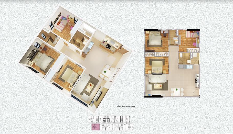 Thiết kế căn hộ A1