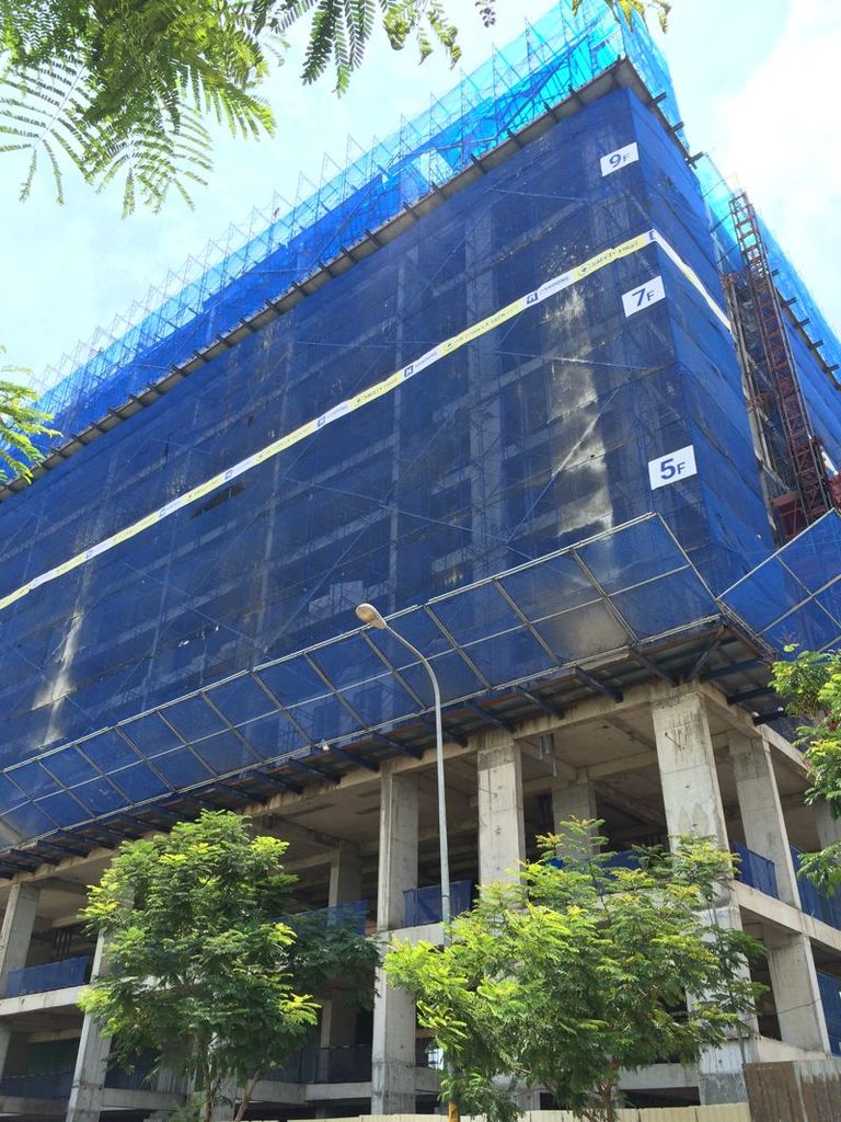 Dự án hiện đang thi công xây dựng đến tầng 10