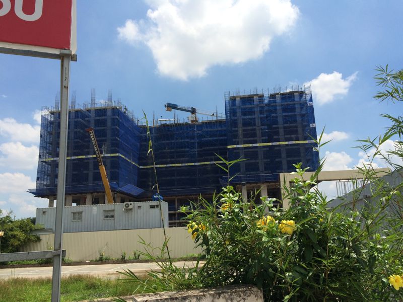 Dự án hiện đang thi công xây dựng đến tầng 10