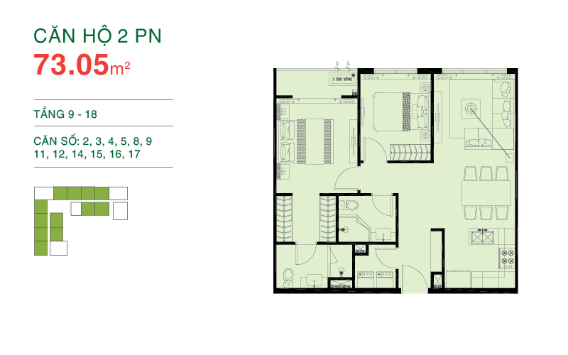 Thiết kế căn hộ 02, 03, 04, 05, 08, 09, 11, 12, 14, 15, 16, 17