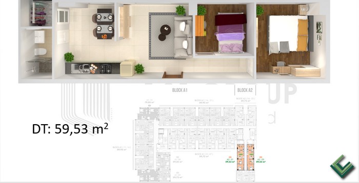 Thiết kế căn hộ A2-01, A2-03