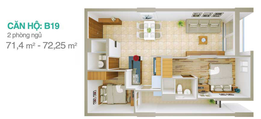 Thiết kế căn hộ B19