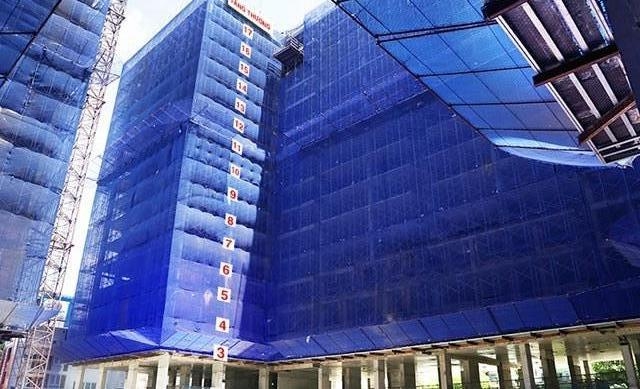 Đang hoàn thiện phần thân Block C