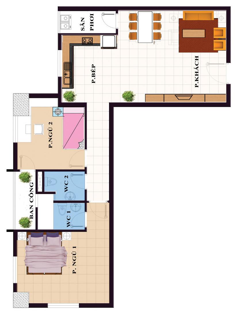 Thiết kế căn hộ B
