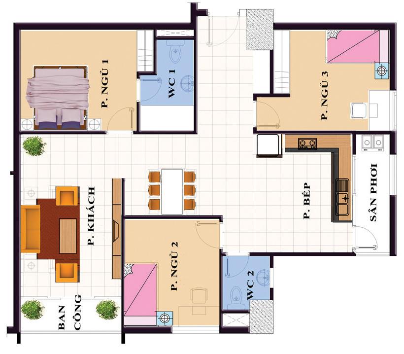 Thiết kế căn hộ A