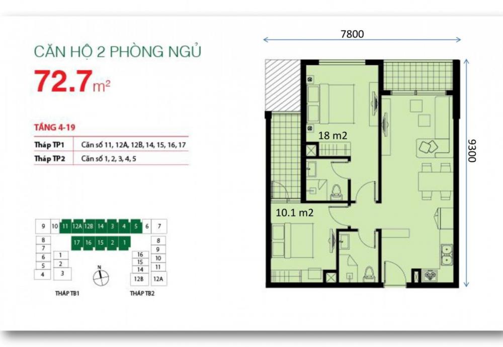 Thiết kế căn hộ 1,2,3,4,5,11,12A,12B,14,15,16,17