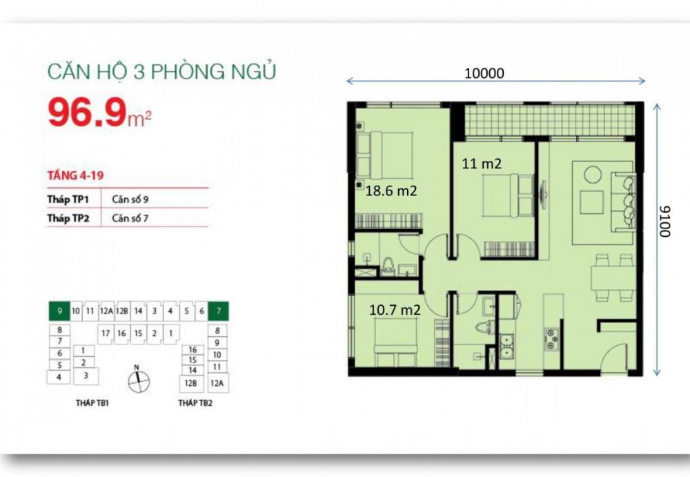 Thiết kế căn hộ 7, 9