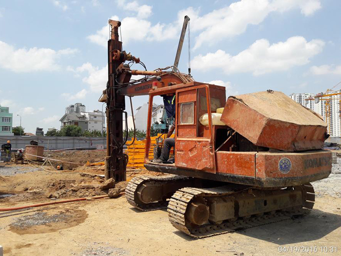 Công tác thi công móng tháp S4