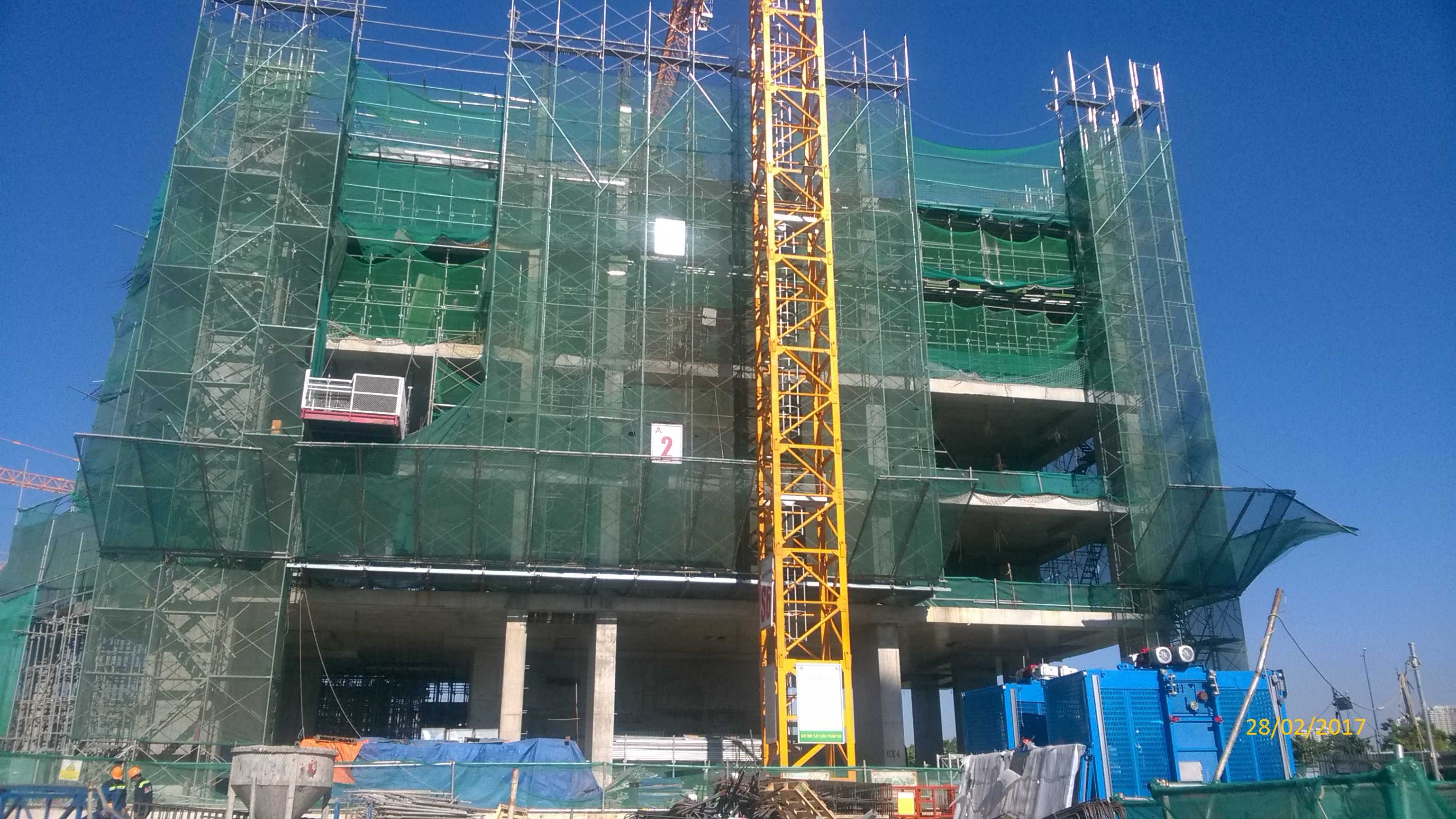 Thi công tầng 6 - Tháp S6