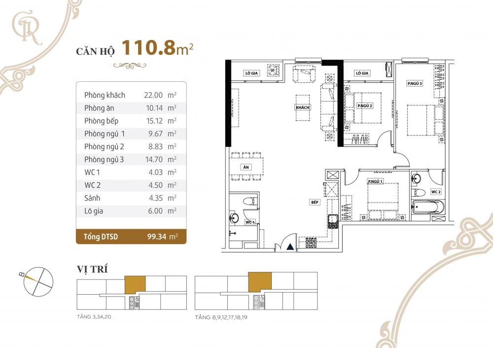 Thiết kế căn hộ 110.8m2