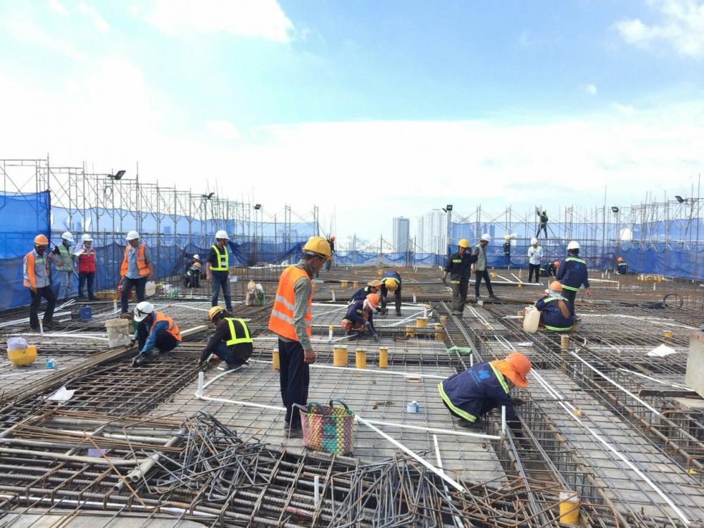 Dự án đang thi công tầng 19