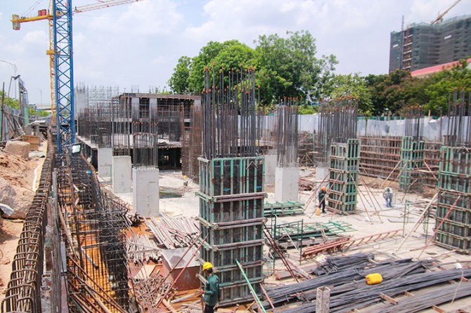 Dự án đã lên sàn tầng 1