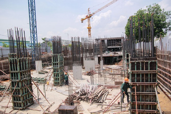 Dự án đã lên sàn tầng 1