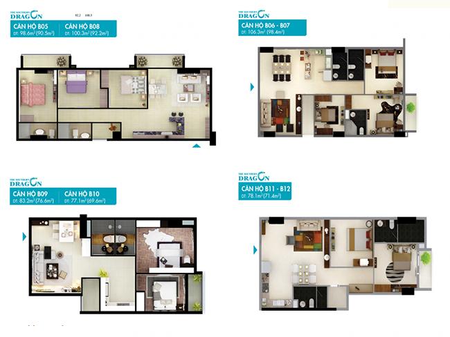 Thiết kế căn hộ B11-12