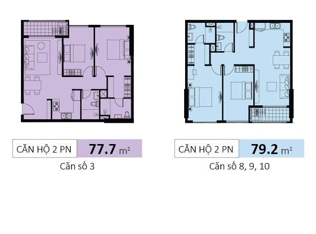 Thiết kế căn hộ số 8, 9, 10