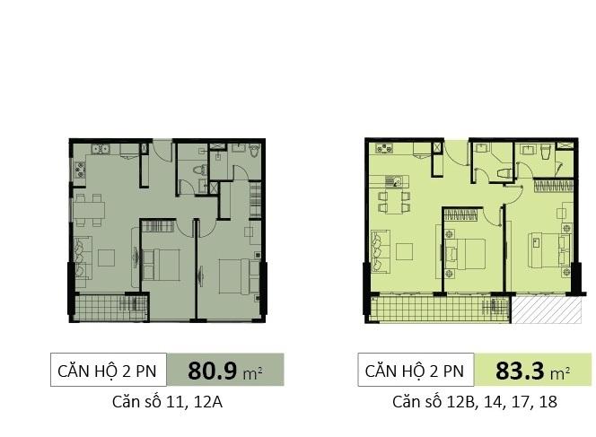 Thiết kế căn hộ 11, 12A
