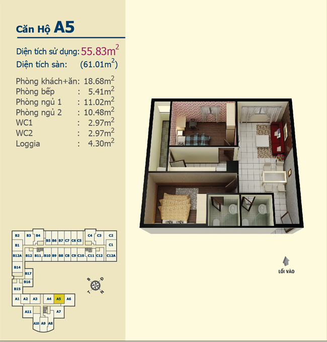 Thiết kế căn hộ A5