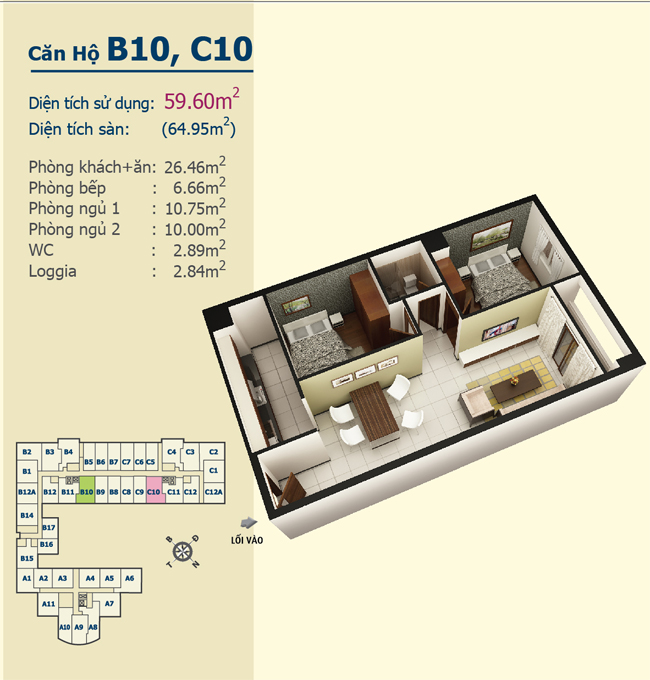 Thiết kế căn hộ B10, C10