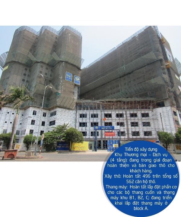 Triển khai lắp thang máy block A