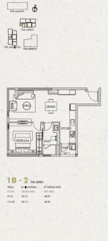 Thiết kế căn hộ 1B-2