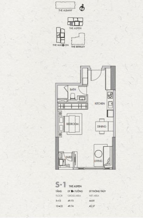 Thiết kế căn hộ S-1
